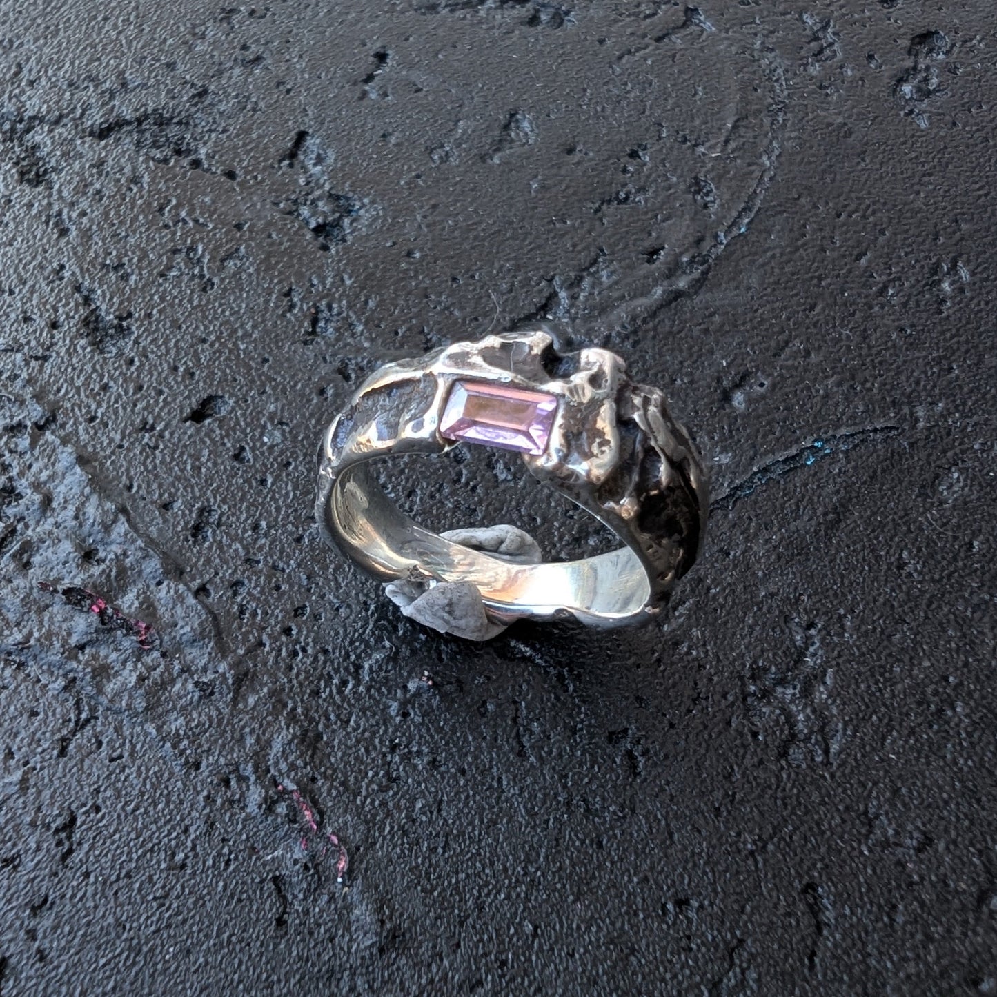 Cast in place sample ring