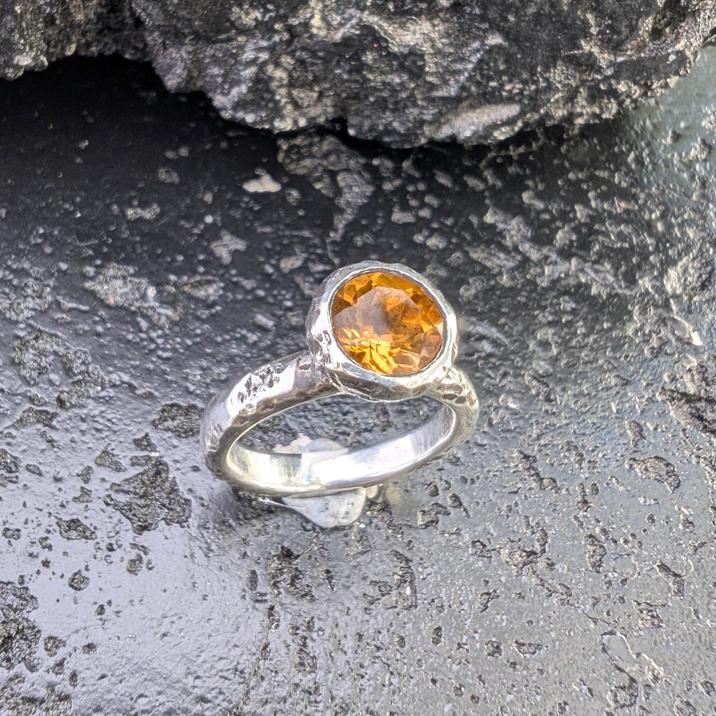 Chalice solitaire - citrine - ready to ship