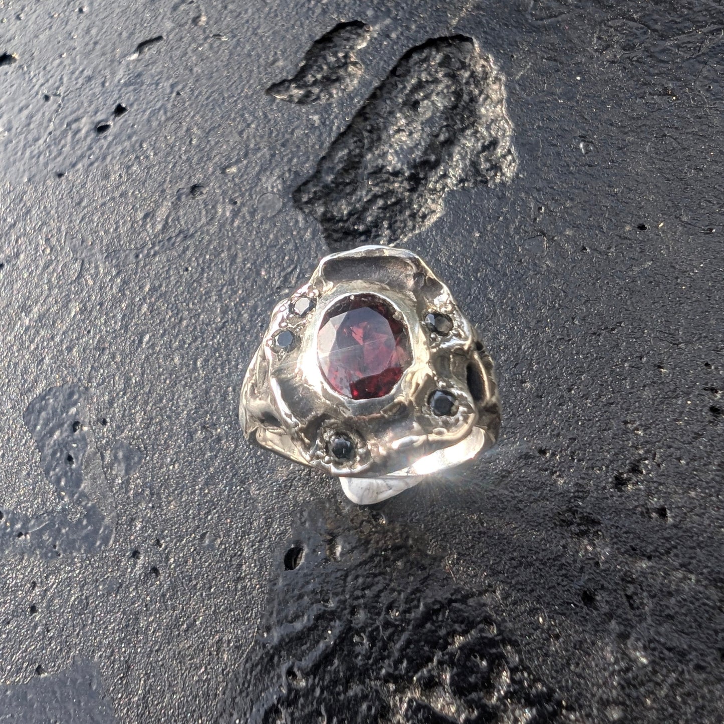 Let It Wash Over You ring - small - ready to ship