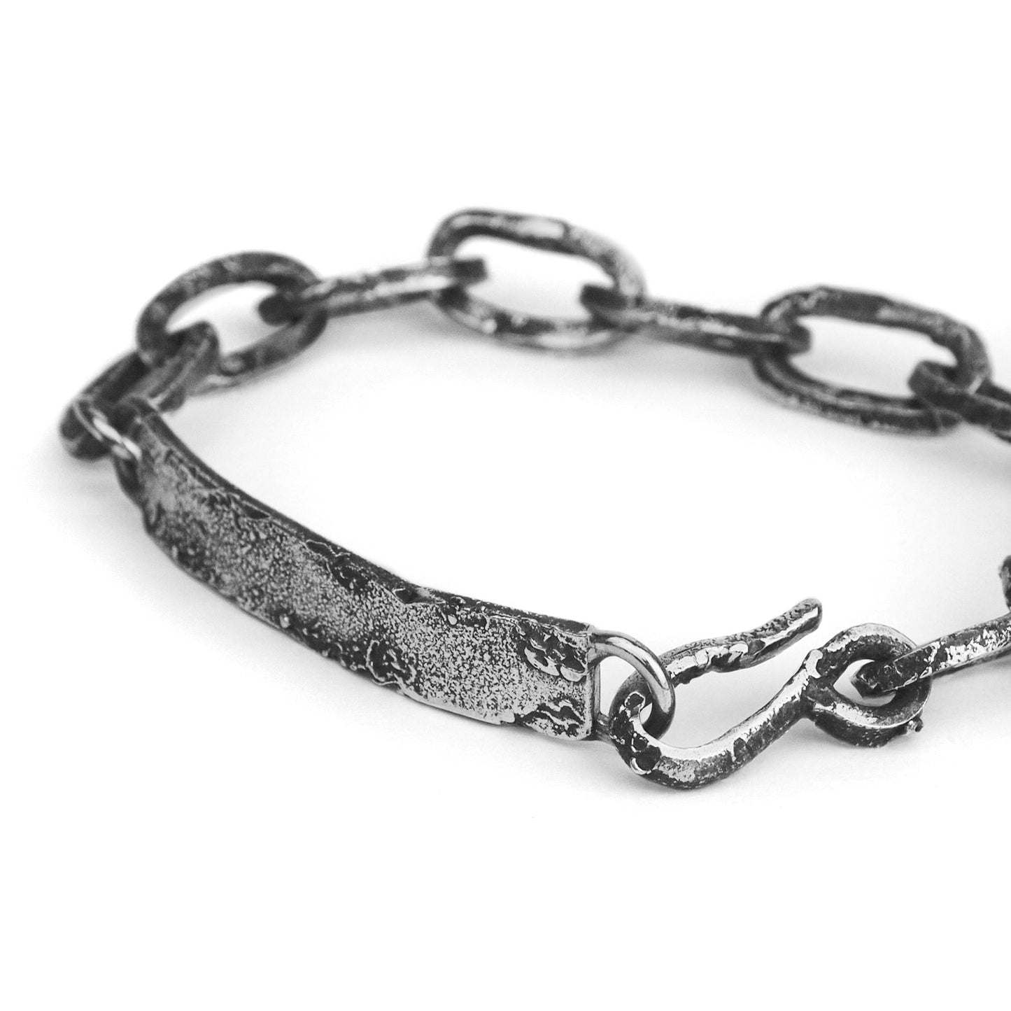Textured plate bracelet - ready to ship