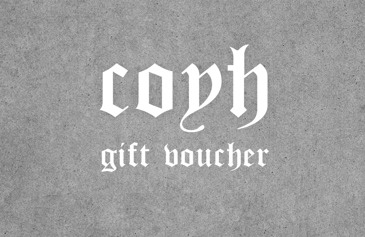 COYH GIFT VOUCHER