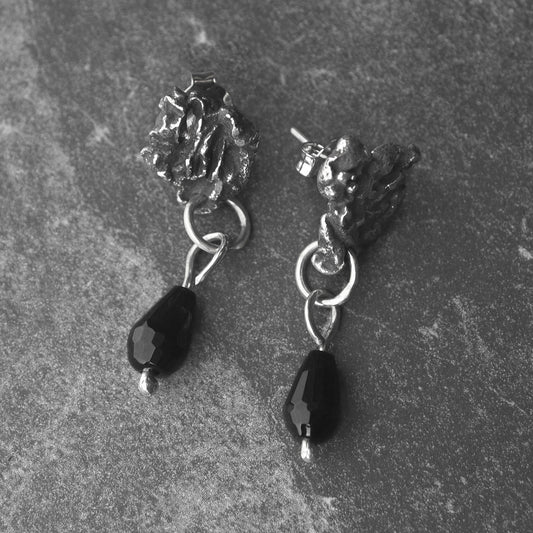 Onyx drop earrings