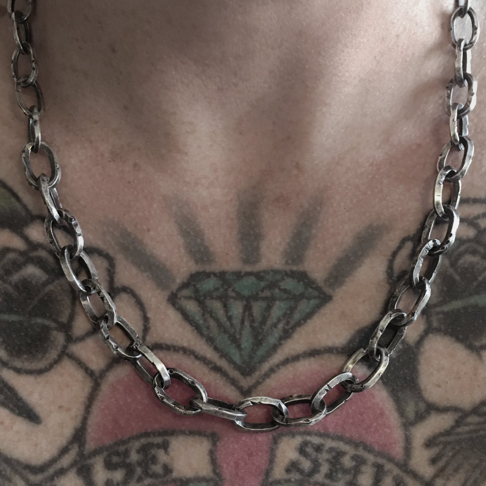Aflame chain necklace