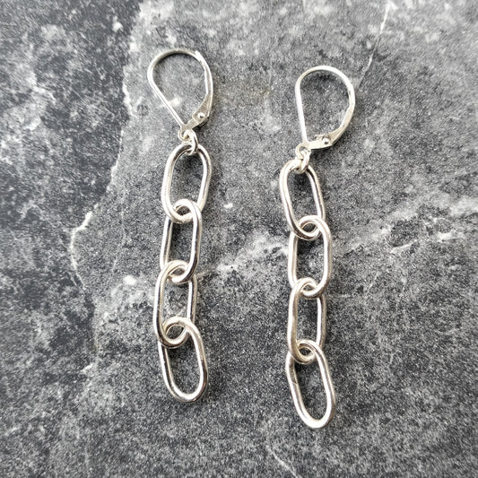 Ready to ship - 4 link chain earrings