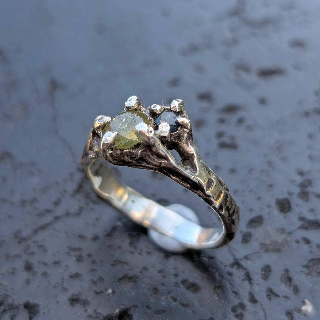 Lichen ring - ready to ship