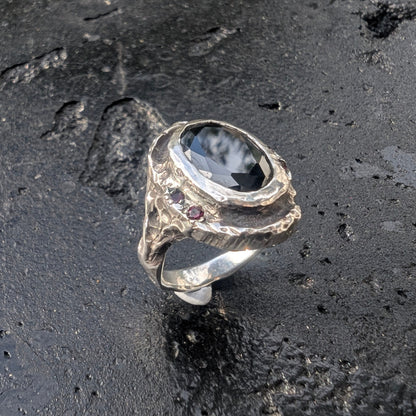 Let It Wash Over You ring - large - Ready to ship