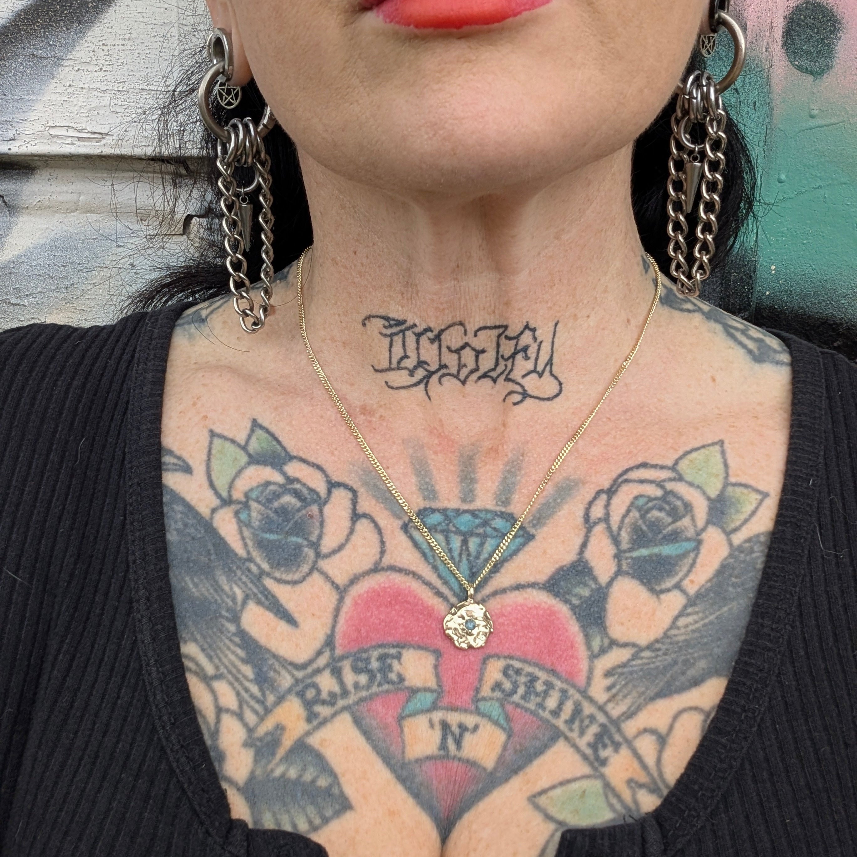 I'll bring you flowers necklace - YELLOW GOLD PARTI SAPPHIRE - Ready to ship