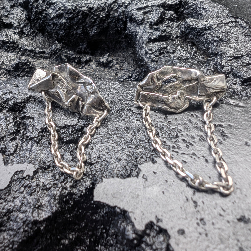 Brut earrings #3 - ready to ship