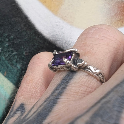 Sweet Nothings ring - purple lab sapphire - Ready to ship