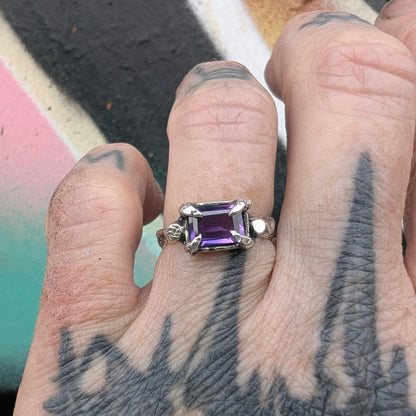 Sweet Nothings ring - purple lab sapphire - Ready to ship