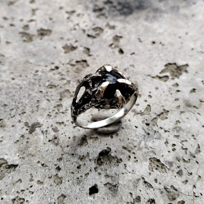 Ready to ship - new Onyx claw set ring