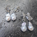Pearl drop earrings
