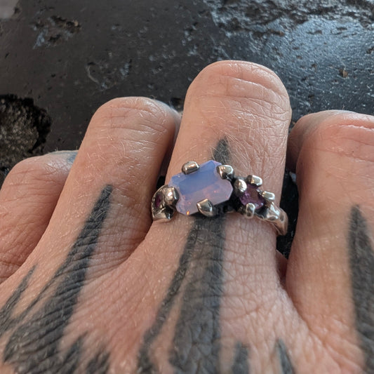 OOAK nano opal ring - Ready to ship