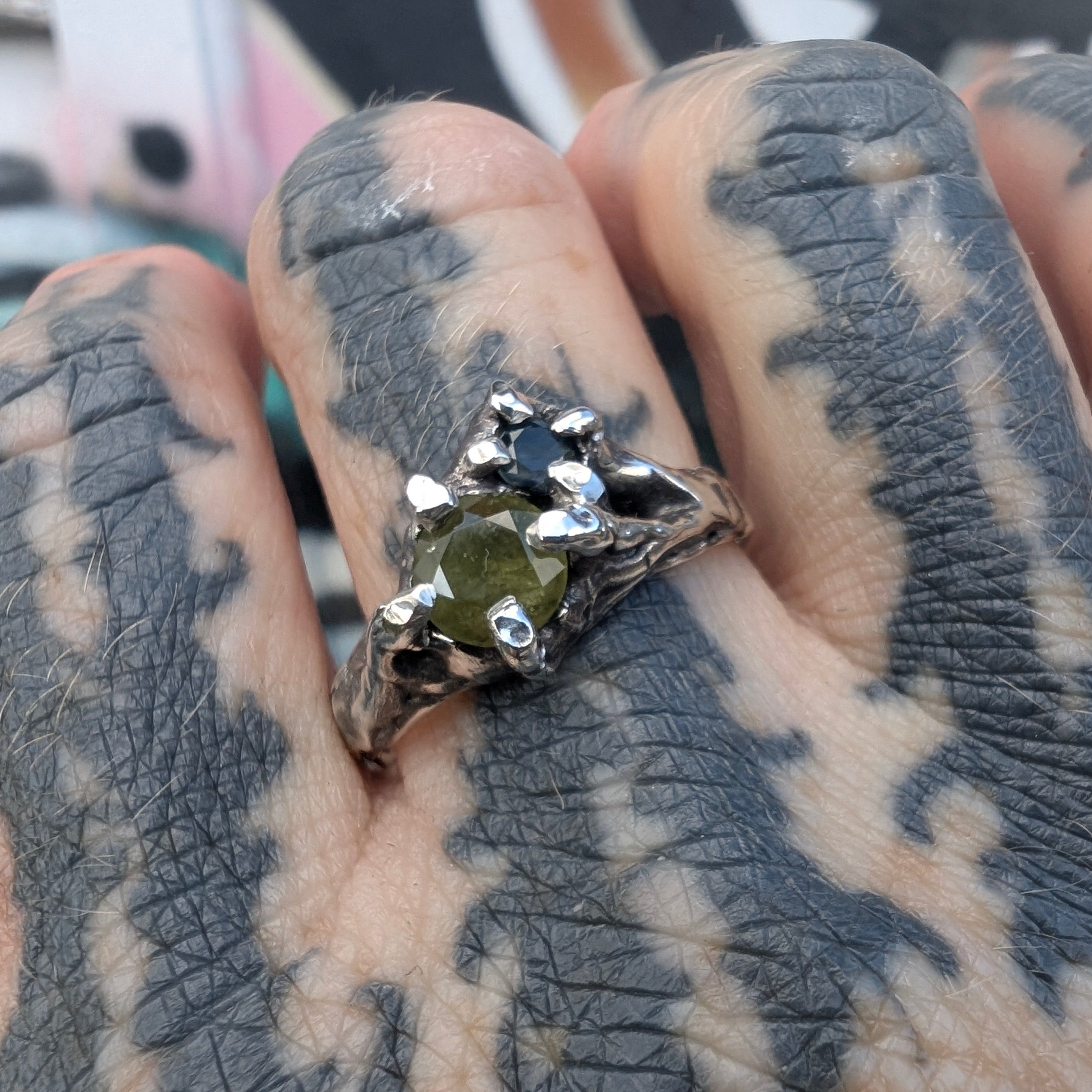 Lichen ring - ready to ship