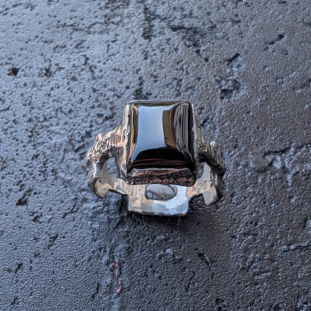 Ready to ship - Onyx chain ring #2