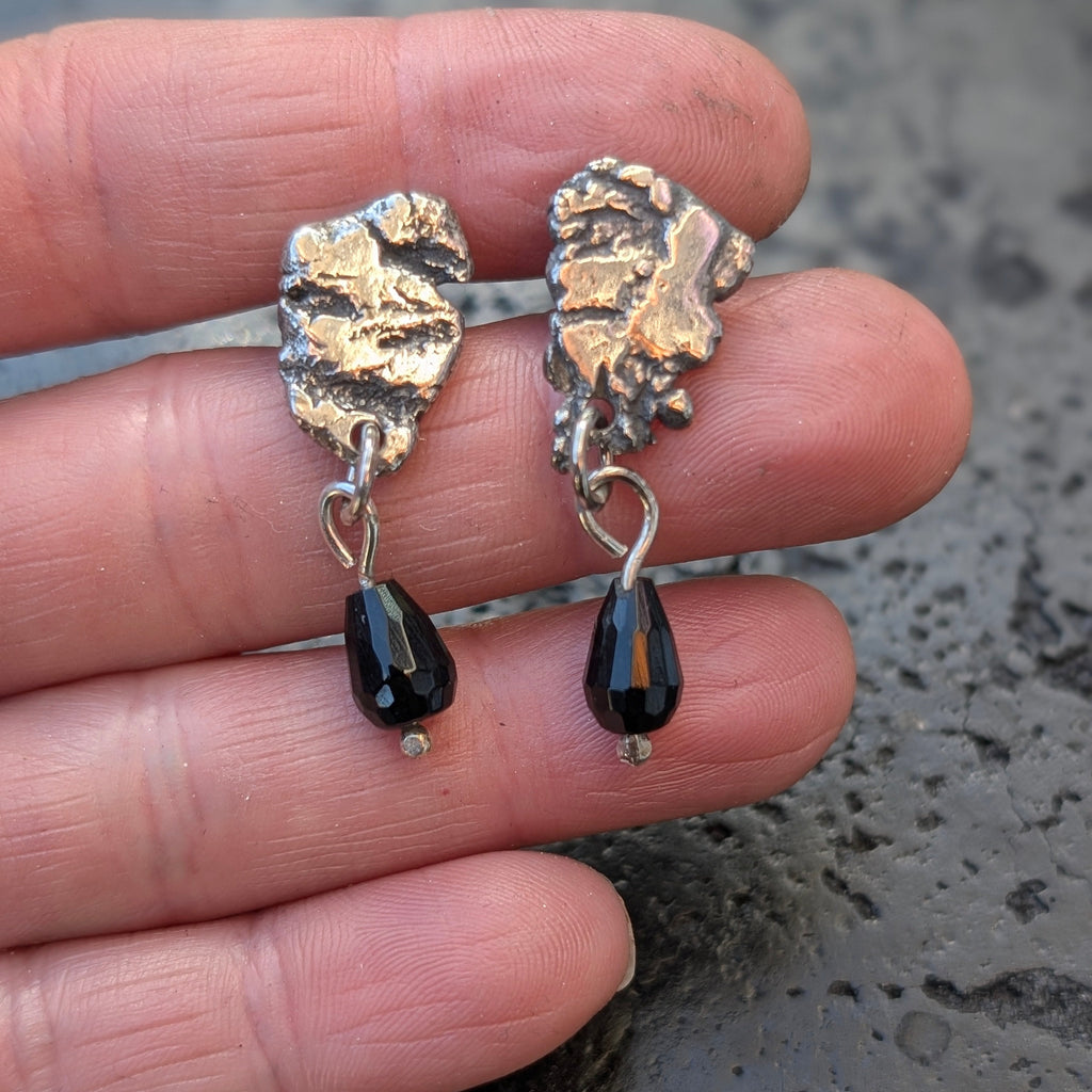 Onyx drop earrings - ready to ship