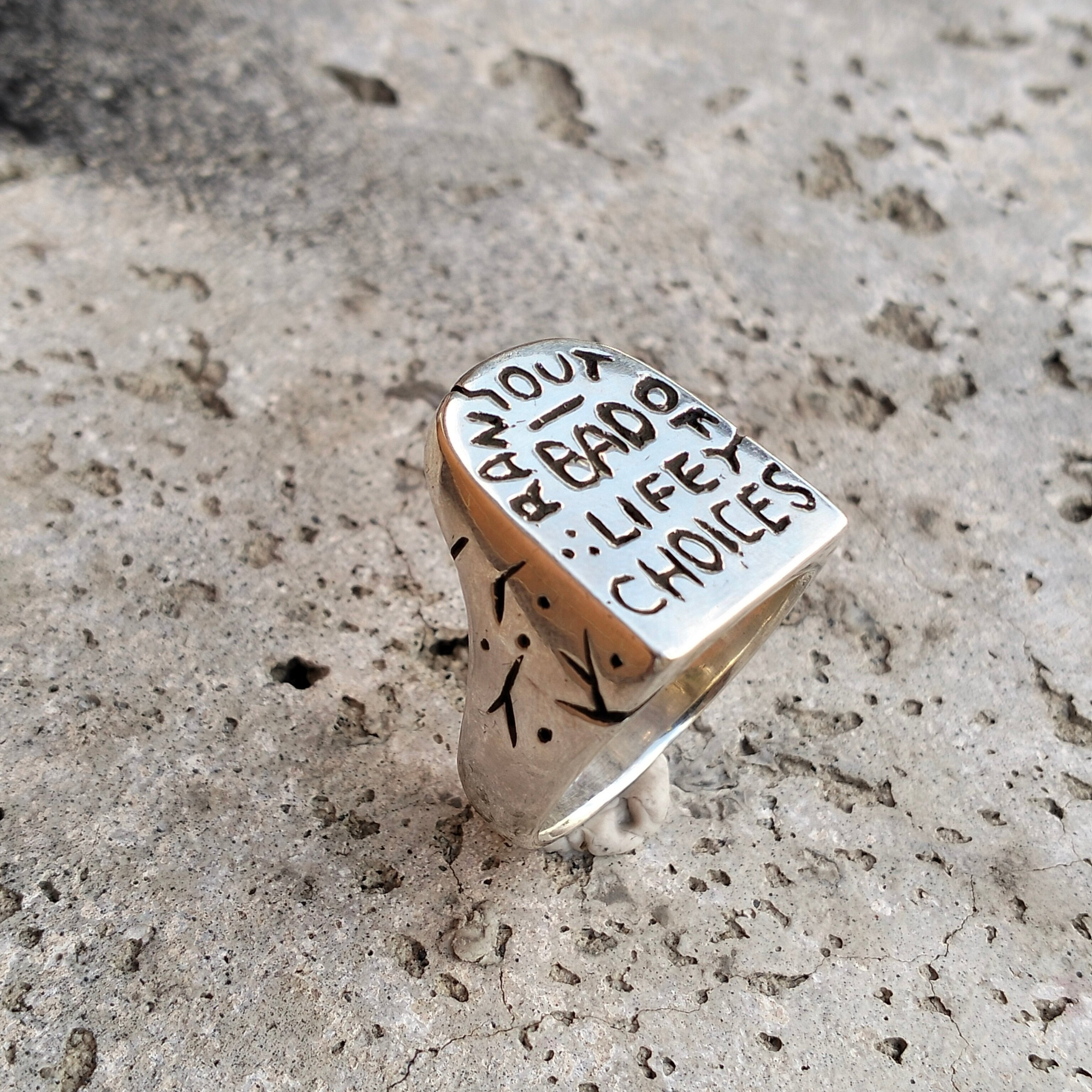 Ran Out Of Bad Life Choices ring
