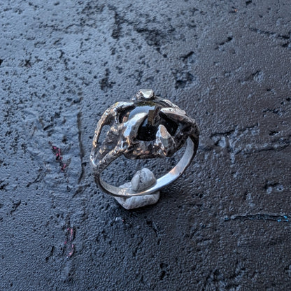 Ready to ship - new Onyx claw set ring