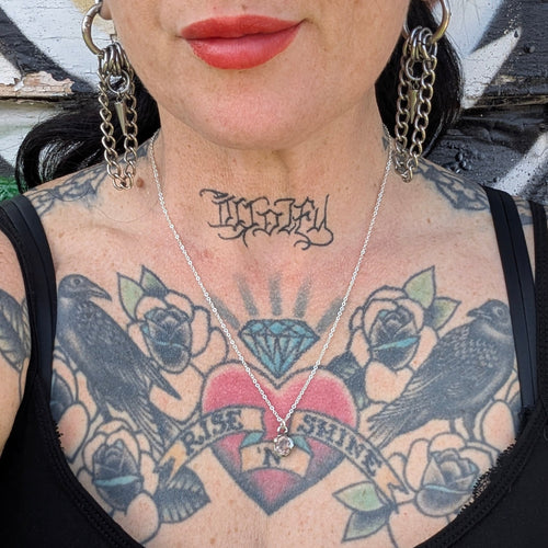 Blood quartz pendant