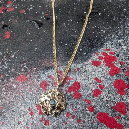 I'll bring you flowers necklace - YELLOW GOLD PARTI SAPPHIRE - Ready to ship