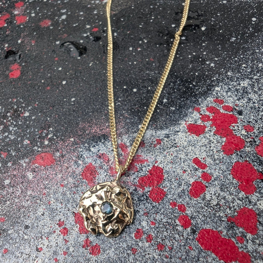 I'll bring you flowers necklace - YELLOW GOLD PARTI SAPPHIRE - Ready to ship