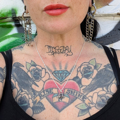 Blood quartz pendant