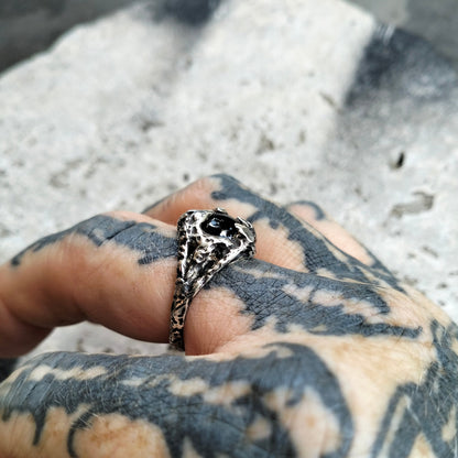 Ready to ship - new Onyx claw set ring