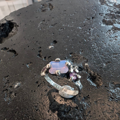 OOAK nano opal ring - Ready to ship