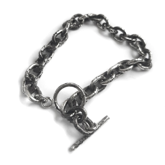 Brut distressed chain bracelet
